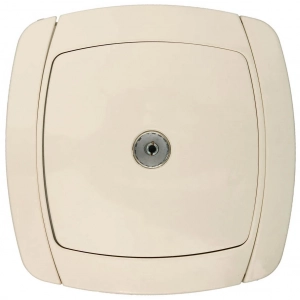 Одинарная телевизионная розетка СВЕТОЗАР CITY LIGHT LIGHT SV-54215-B