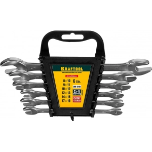 Набор ключей гаечных рожковых KRAFTOOL 27033-H6C