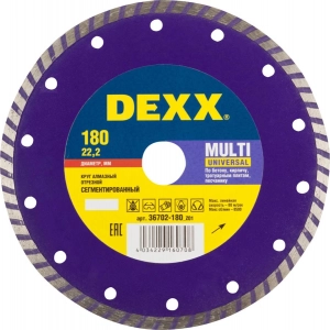 Алмазный диск отрезной DEXX 36702-180_z01