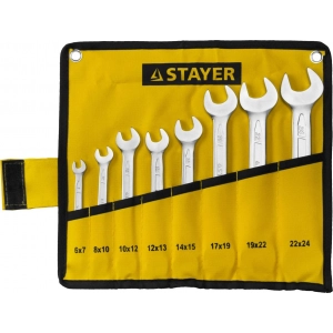 Набор ключей гаечных рожковых STAYER 27035-H8