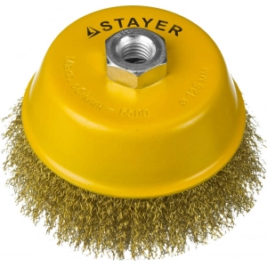 Щетка крацовка чашечная для УШМ STAYER 35125-125